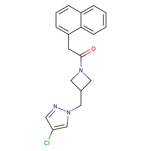 1-{3-[(4-chloro-1H-pyrazol-1-yl)methyl]azetidin-1-yl}-2-(naphthalen-1-yl)ethan-1-one