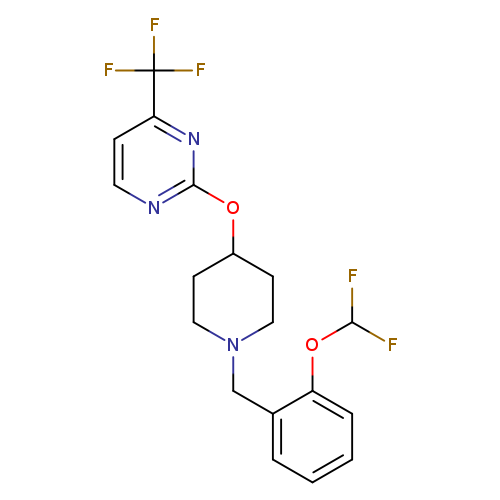 2-[(1-{[2-(difluoromethoxy)phenyl]methyl}piperidin-4-yl)oxy]-4-(trifluoromethyl)pyrimidine