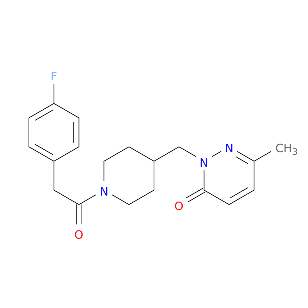2-({1-[2-(4-fluorophenyl)acetyl]piperidin-4-yl}methyl)-6-methyl-2,3-dihydropyridazin-3-one