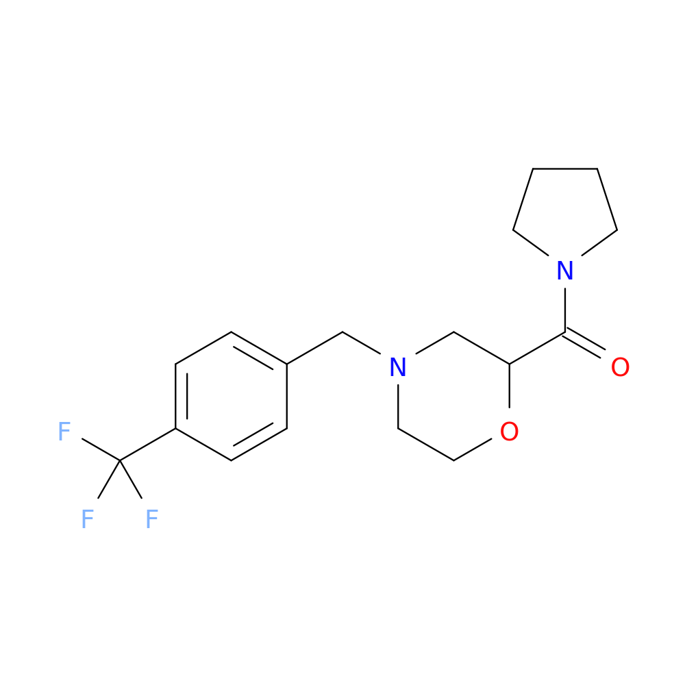 2-(pyrrolidine-1-carbonyl)-4-{[4-(trifluoromethyl)phenyl]methyl}morpholine