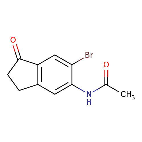 N-(6-Bromo-1-oxo-2,3-dihydro-1H-inden-5-yl)acetamide