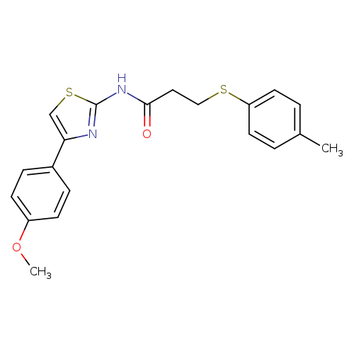 N-[4-(4-methoxyphenyl)-1,3-thiazol-2-yl]-3-[(4-methylphenyl)sulfanyl]propanamide