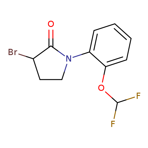 3-bromo-1-[2-(difluoromethoxy)phenyl]pyrrolidin-2-one