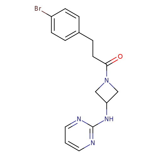 3-(4-bromophenyl)-1-{3-[(pyrimidin-2-yl)amino]azetidin-1-yl}propan-1-one