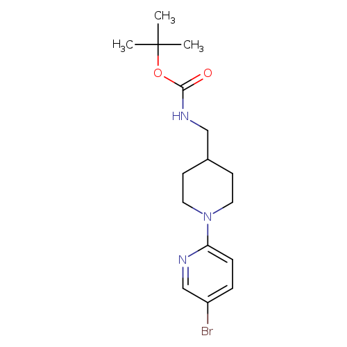 Carbamic acid, N-[[1-(5-bromo-2-pyridinyl)-4-piperidinyl]methyl]-, 1,1-dimethylethyl ester