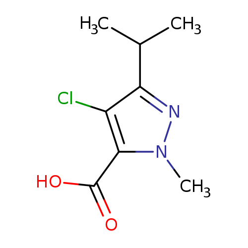 4-chloro-1-methyl-3-(propan-2-yl)-1H-pyrazole-5-carboxylic acid