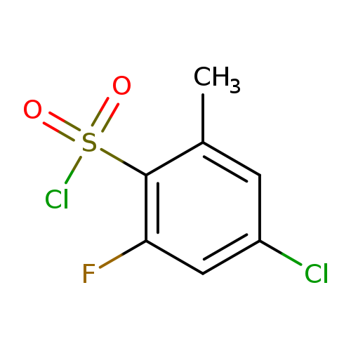 4-chloro-2-fluoro-6-methylbenzene-1-sulfonylchloride