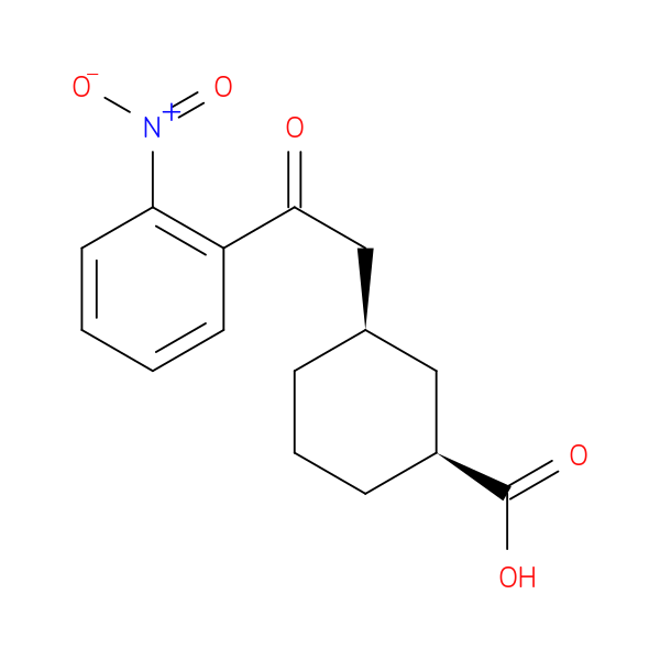 cis-3-[2-Oxo-2-(2-nitrophenyl)ethyl]cyclohexane-1-carboxylic acid