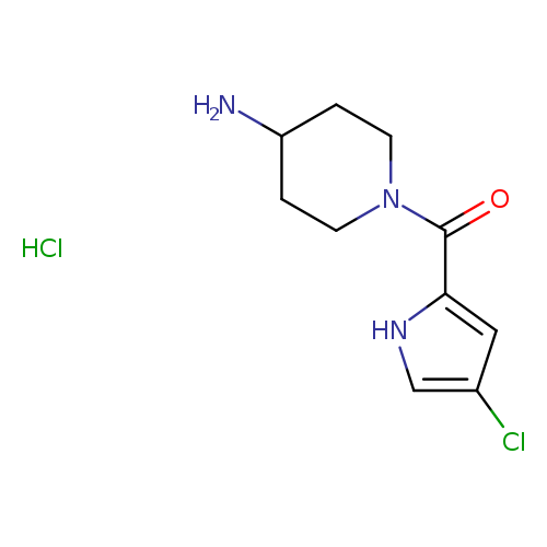 1-(4-chloro-1H-pyrrole-2-carbonyl)piperidin-4-amine hydrochloride