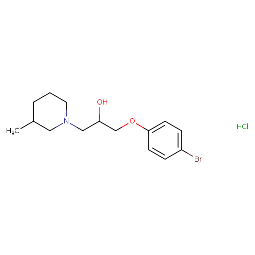 1-(4-bromophenoxy)-3-(3-methylpiperidin-1-yl)propan-2-ol hydrochloride