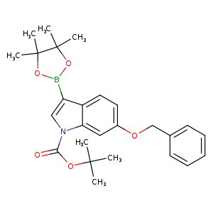 tert-butyl 6-benzyloxy-3-(4,4,5,5-tetramethyl-1,3,2-dioxaborolan-2-yl)indole-1-carboxylate