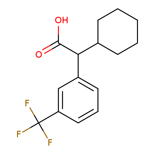 2-cyclohexyl-2-[3-(trifluoromethyl)phenyl]acetic acid