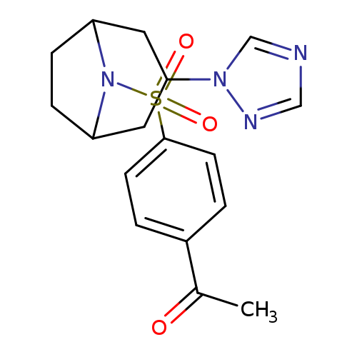 1-(4-{[3-(1H-1,2,4-triazol-1-yl)-8-azabicyclo[3.2.1]octan-8-yl]sulfonyl}phenyl)ethan-1-one