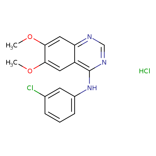 6,7-Dimethoxy-4-[N-(3-chlorophenyl)amino]quinazoline hydrochloride