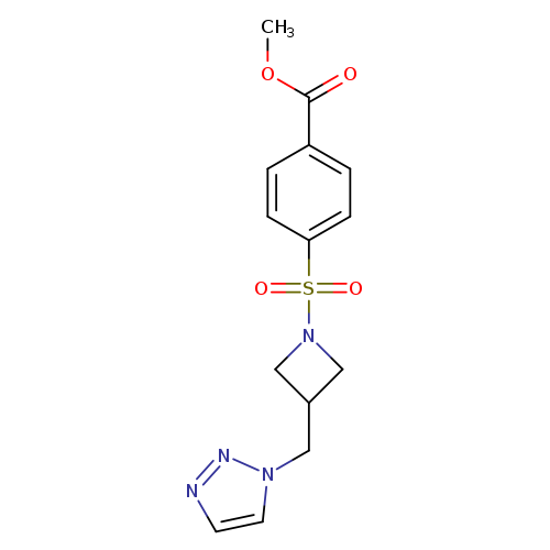 methyl 4-({3-[(1H-1,2,3-triazol-1-yl)methyl]azetidin-1-yl}sulfonyl)benzoate
