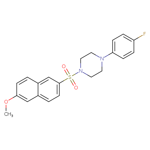 1-(4-fluorophenyl)-4-[(6-methoxynaphthalen-2-yl)sulfonyl]piperazine