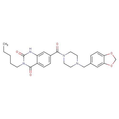 7-{4-[(2H-1,3-benzodioxol-5-yl)methyl]piperazine-1-carbonyl}-3-pentyl-1,2,3,4-tetrahydroquinazoline-2,4-dione