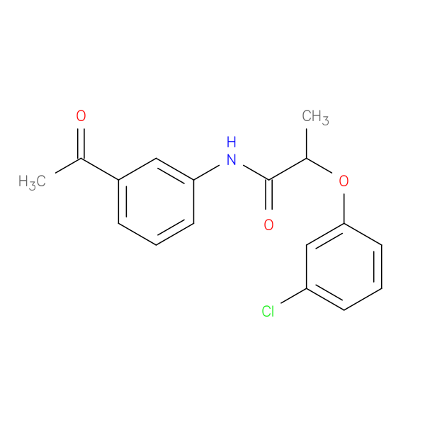 N-(3-acetylphenyl)-2-(3-chlorophenoxy)propanamide
