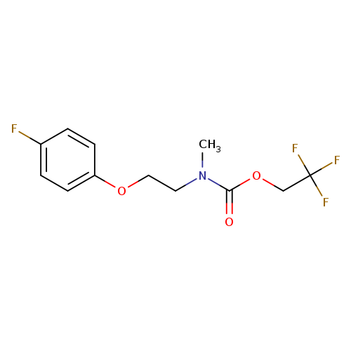 2,2,2-trifluoroethyl N-[2-(4-fluorophenoxy)ethyl]-N-methylcarbamate