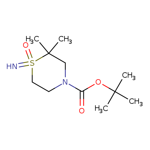 tert-butyl 1-imino-2,2-dimethyl-1-oxo-1lambda6-thiomorpholine-4-carboxylate