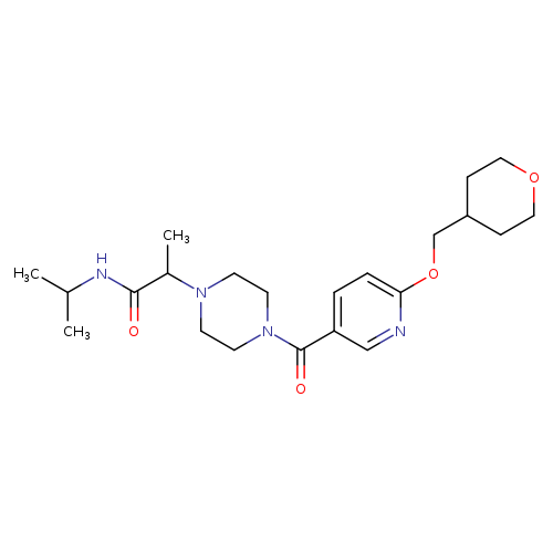 2-(4-{6-[(oxan-4-yl)methoxy]pyridine-3-carbonyl}piperazin-1-yl)-N-(propan-2-yl)propanamide