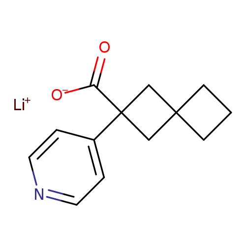 lithium(1+) ion 2-(pyridin-4-yl)spiro[3.3]heptane-2-carboxylate