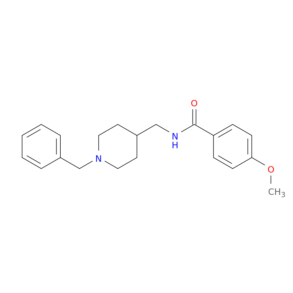 N-[(1-benzylpiperidin-4-yl)methyl]-4-methoxybenzamide