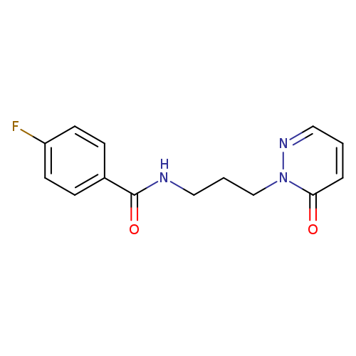 4-fluoro-N-[3-(6-oxo-1,6-dihydropyridazin-1-yl)propyl]benzamide