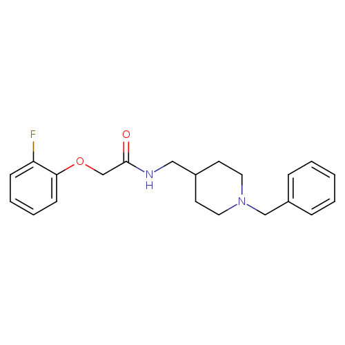 N-[(1-benzylpiperidin-4-yl)methyl]-2-(2-fluorophenoxy)acetamide