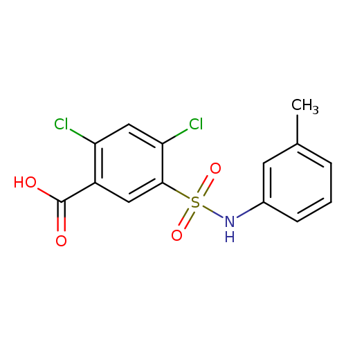 2,4-dichloro-5-[(3-methylphenyl)sulfamoyl]benzoic acid