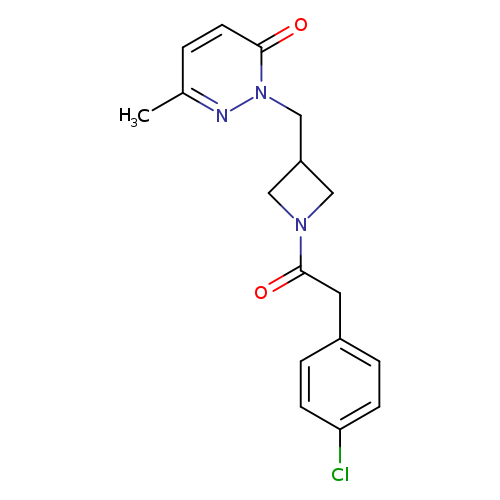 2-({1-[2-(4-chlorophenyl)acetyl]azetidin-3-yl}methyl)-6-methyl-2,3-dihydropyridazin-3-one