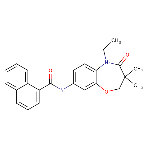 N-(5-ethyl-3,3-dimethyl-4-oxo-2,3,4,5-tetrahydro-1,5-benzoxazepin-8-yl)naphthalene-1-carboxamide