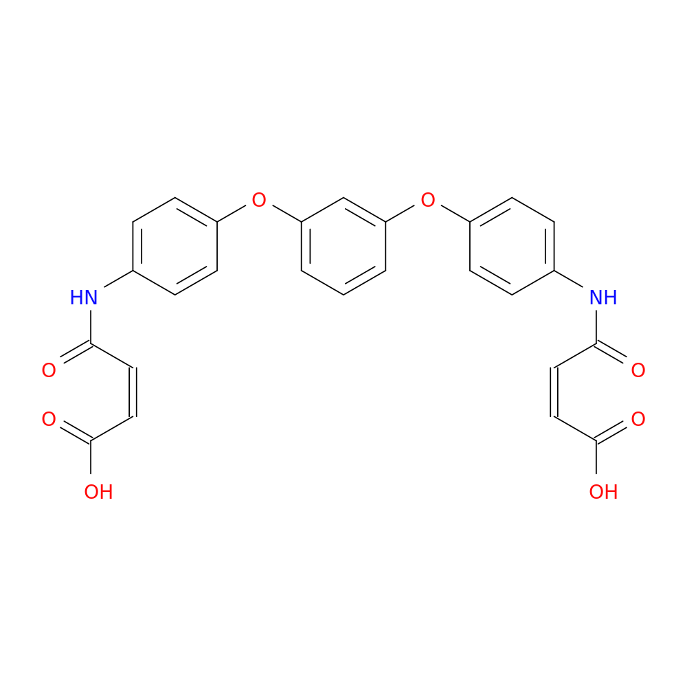 (2Z,2'Z)-4,4'-(((1,3-Phenylenebis(oxy))bis(4,1-phenylene))bis(azanediyl))bis(4-oxobut-2-enoic acid)