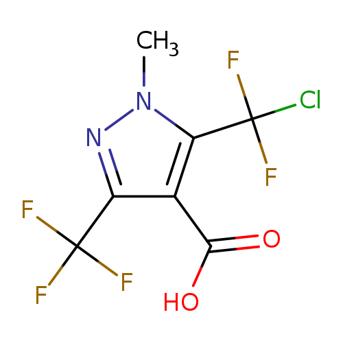5-(chlorodifluoromethyl)-1-methyl-3-(trifluoromethyl)-1H-pyrazole-4-carboxylic acid