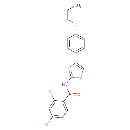 2,4-dichloro-N-[4-(4-propoxyphenyl)-1,3-thiazol-2-yl]benzamide