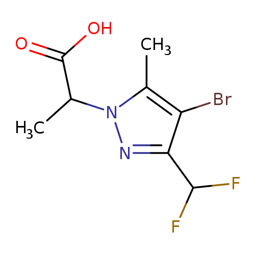 2-[4-Bromo-3-(difluoromethyl)-5-methyl-1h-pyrazol-1-yl]propanoic acid