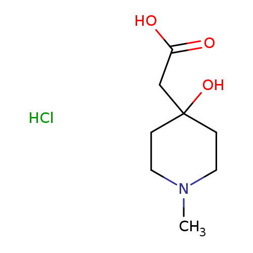 2-(4-hydroxy-1-methylpiperidin-4-yl)acetic acid hydrochloride