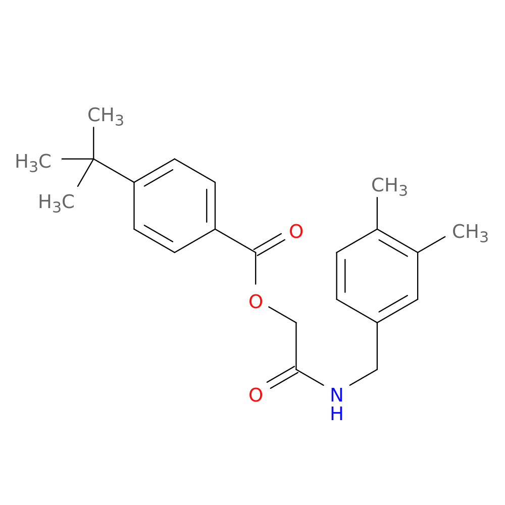 {[(3,4-dimethylphenyl)methyl]carbamoyl}methyl 4-tert-butylbenzoate