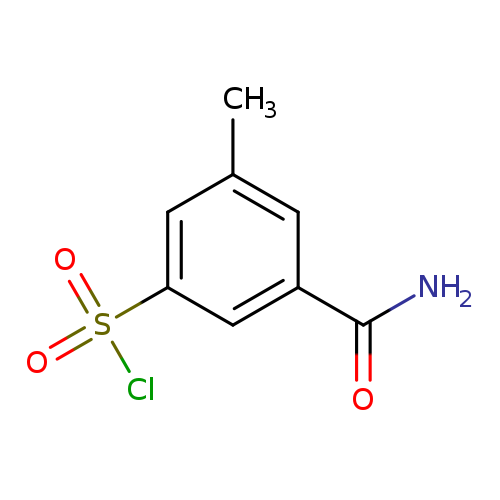 3-carbamoyl-5-methylbenzene-1-sulfonyl chloride