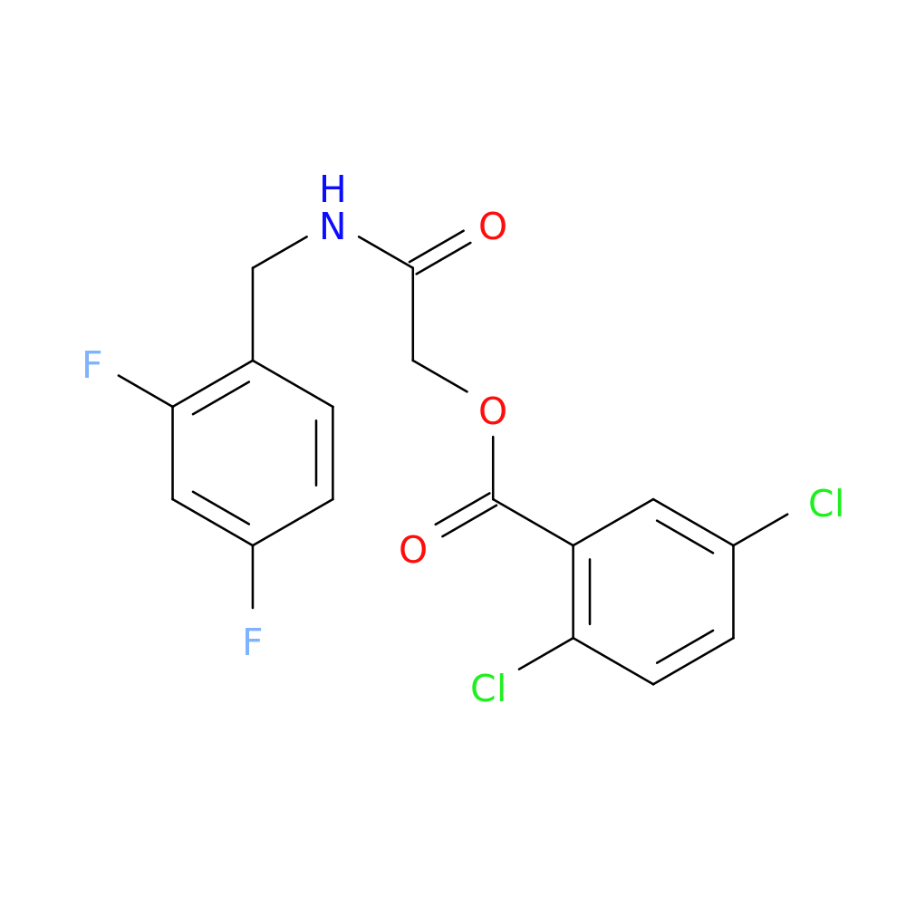 {[(2,4-difluorophenyl)methyl]carbamoyl}methyl 2,5-dichlorobenzoate