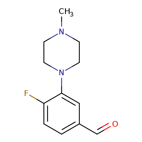 Benzaldehyde, 4-fluoro-3-(4-methyl-1-piperazinyl)-