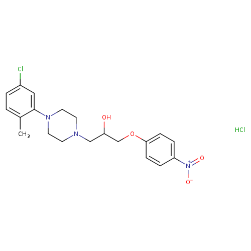 1-[4-(5-chloro-2-methylphenyl)piperazin-1-yl]-3-(4-nitrophenoxy)propan-2-ol hydrochloride