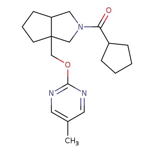 2-({2-cyclopentanecarbonyl-octahydrocyclopenta[c]pyrrol-3a-yl}methoxy)-5-methylpyrimidine