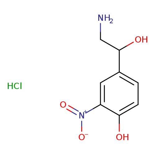 4-(2-amino-1-hydroxyethyl)-2-nitrophenolhydrochloride