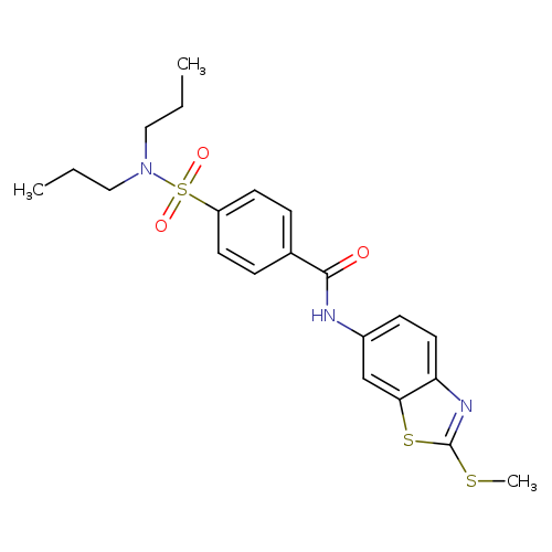 4-(dipropylsulfamoyl)-N-[2-(methylsulfanyl)-1,3-benzothiazol-6-yl]benzamide