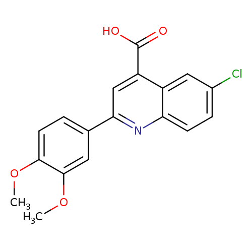 6-Chloro-2-(3,4-dimethoxyphenyl)quinoline-4-carboxylic acid