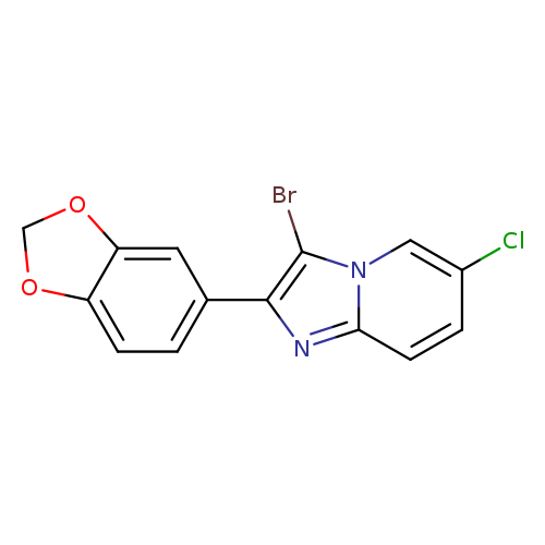 2-BENZO[1,3]DIOXOL-5-YL-3-BROMO-6-CHLORO-IMIDAZO[1,2-A]PYRIDINE