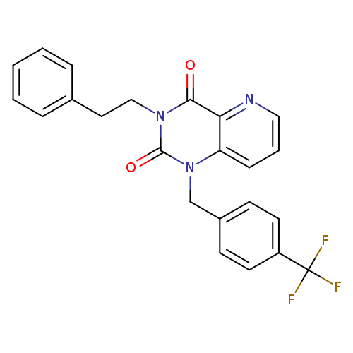 3-(2-phenylethyl)-1-{[4-(trifluoromethyl)phenyl]methyl}-1H,2H,3H,4H-pyrido[3,2-d]pyrimidine-2,4-dione
