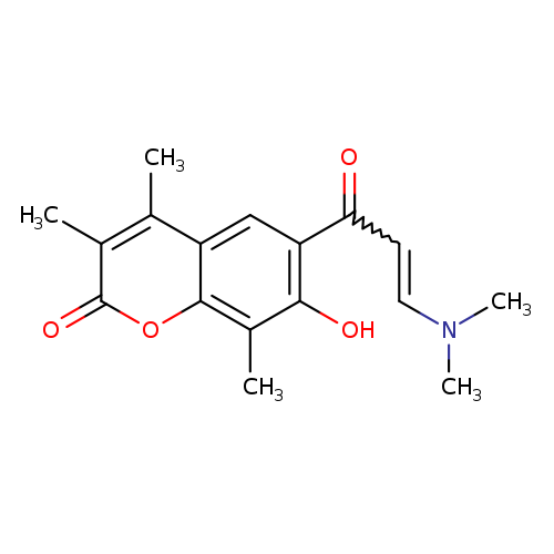 6-[3-(dimethylamino)prop-2-enoyl]-7-hydroxy-3,4,8-trimethyl-2H-chromen-2-one