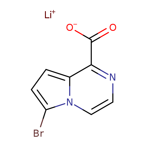 lithium(1+)6-bromopyrrolo[1,2-a]pyrazine-1-carboxylate